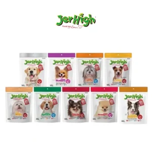 JerHigh เจอร์ไฮ สติ๊ก ขนมหมา ขนมสุนัข อาหารสุนัข 400 กรัม บรรจุ 4 ซอง