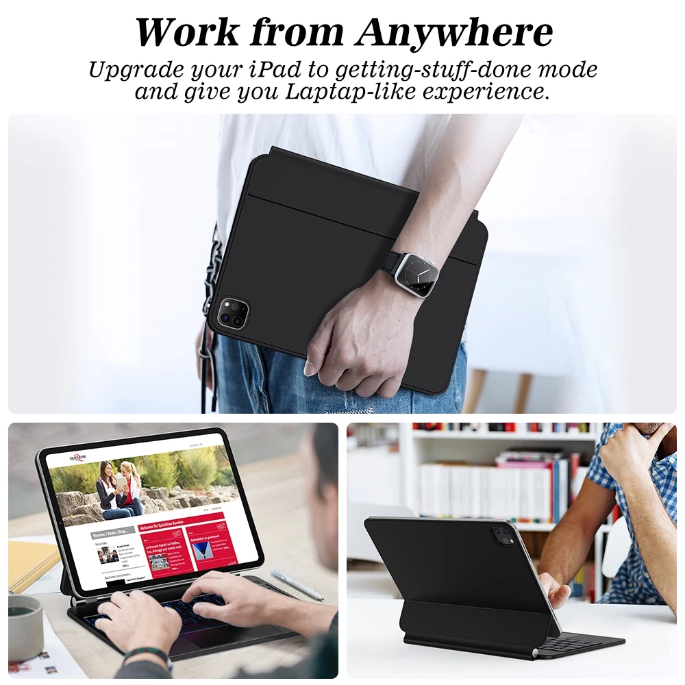 GOOJODOQ คีย์บอร์ด Thai พร้อมหน้าจอ LCD สําหรับ iPad Pro 11 Pro 12.9 Pro13 2025 10.9 Air 6/7/8 11inch 13inch - Image 8
