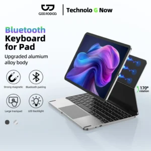 GOOJODOQ Wireless Keyboard Case Bluetooth 5.2 Multiple Adjustable Angle for iPad AIr4 5 10.9 Pro 11 Convertible Durable