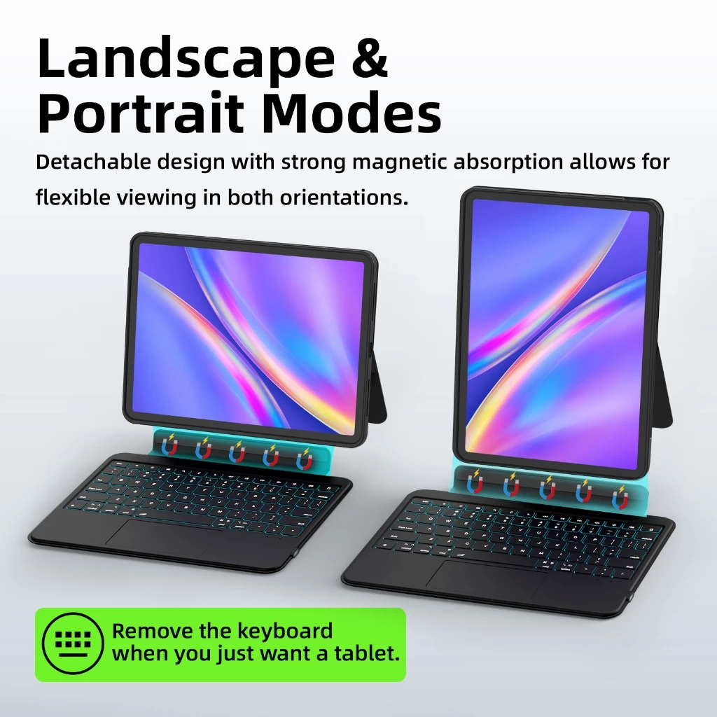 GOOJODOQ คีย์บอร์ดไทย เคสคีย์บอร์ดบลูทูธแบบไร้สาย Keyboard สำหรับ Ipad 10th - Image 5