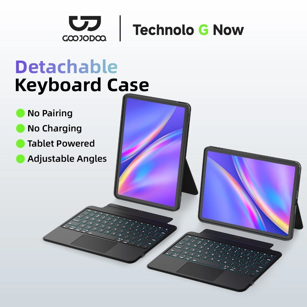 GOOJODOQ คีย์บอร์ดไทย เคสคีย์บอร์ดบลูทูธแบบไร้สาย Keyboard สำหรับ Ipad 10th